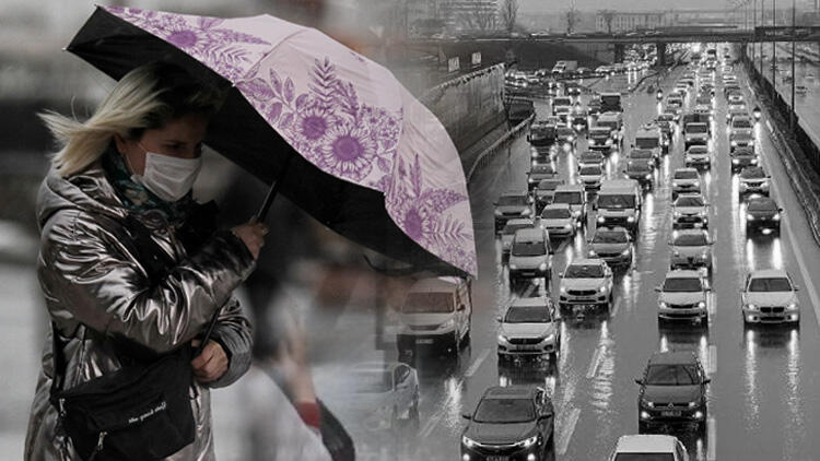 İstanbul’da Gök Gürültülü Sağanak Yağış Etkili Oluyor